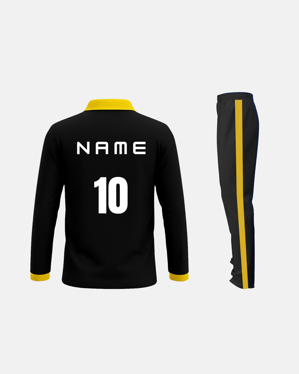 Bolt Custom Team Jersey - Black/Yellow
