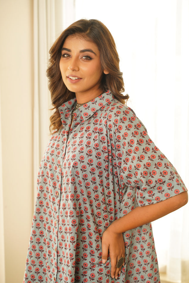 Trapeze Shirt Co-ord Set