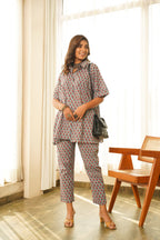 Trapeze Shirt Co-ord Set