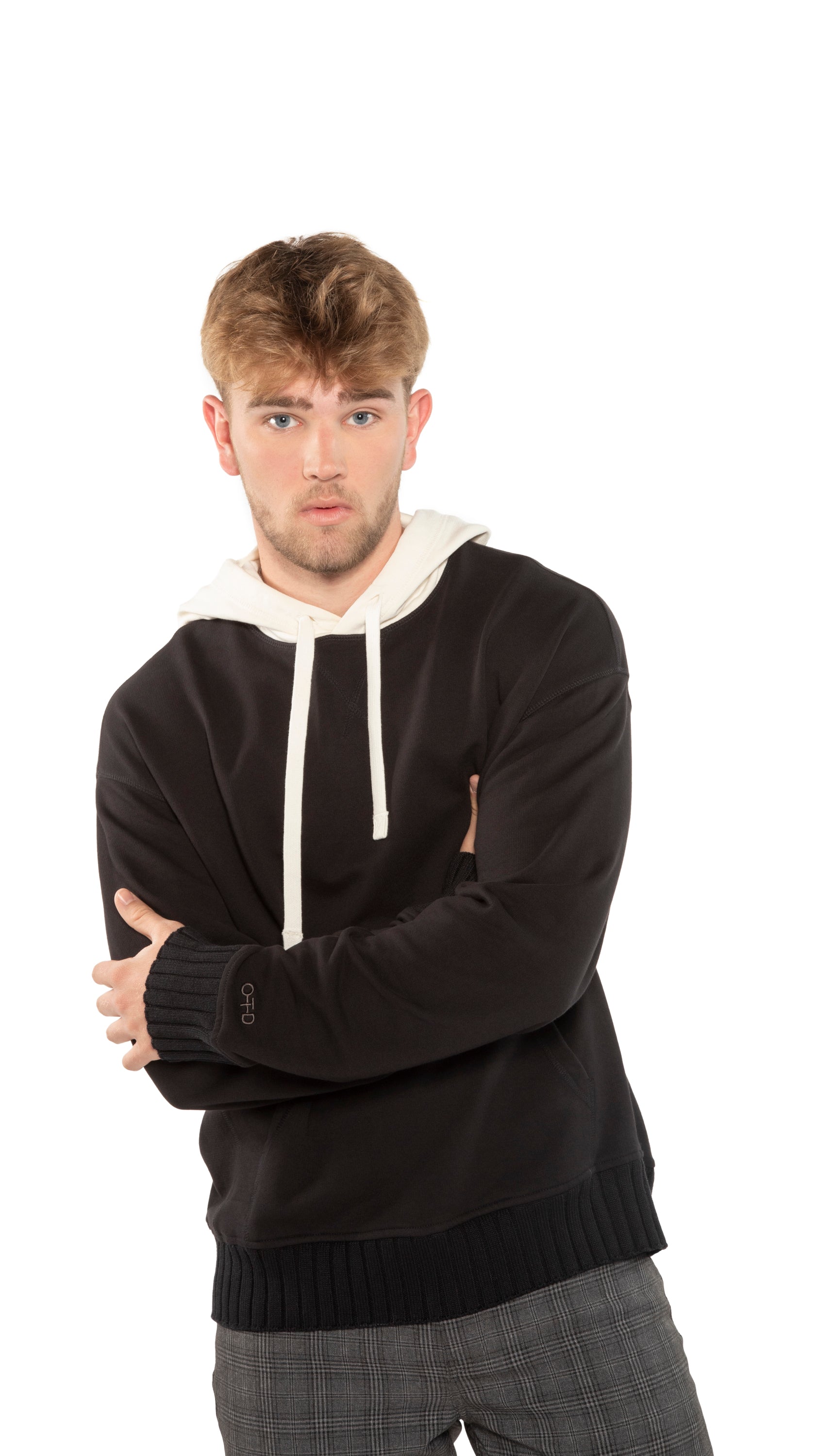 Colorblocked Hoodie (Black)