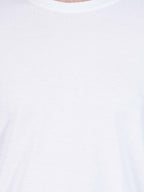 Round Neck Tshirt White Cotton Tshirt for men and women for summer breathable cool soft fine fabric