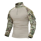 Combat Shirt Men Long Sleeve Military Style Tactical T-shirts US Army Multicam Airsoft Special SWAT t shirts for Man