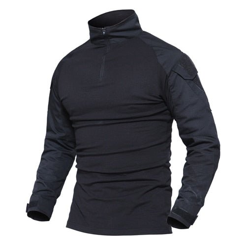 Combat Shirt Men Long Sleeve Military Style Tactical T-shirts US Army Multicam Airsoft Special SWAT t shirts for Man