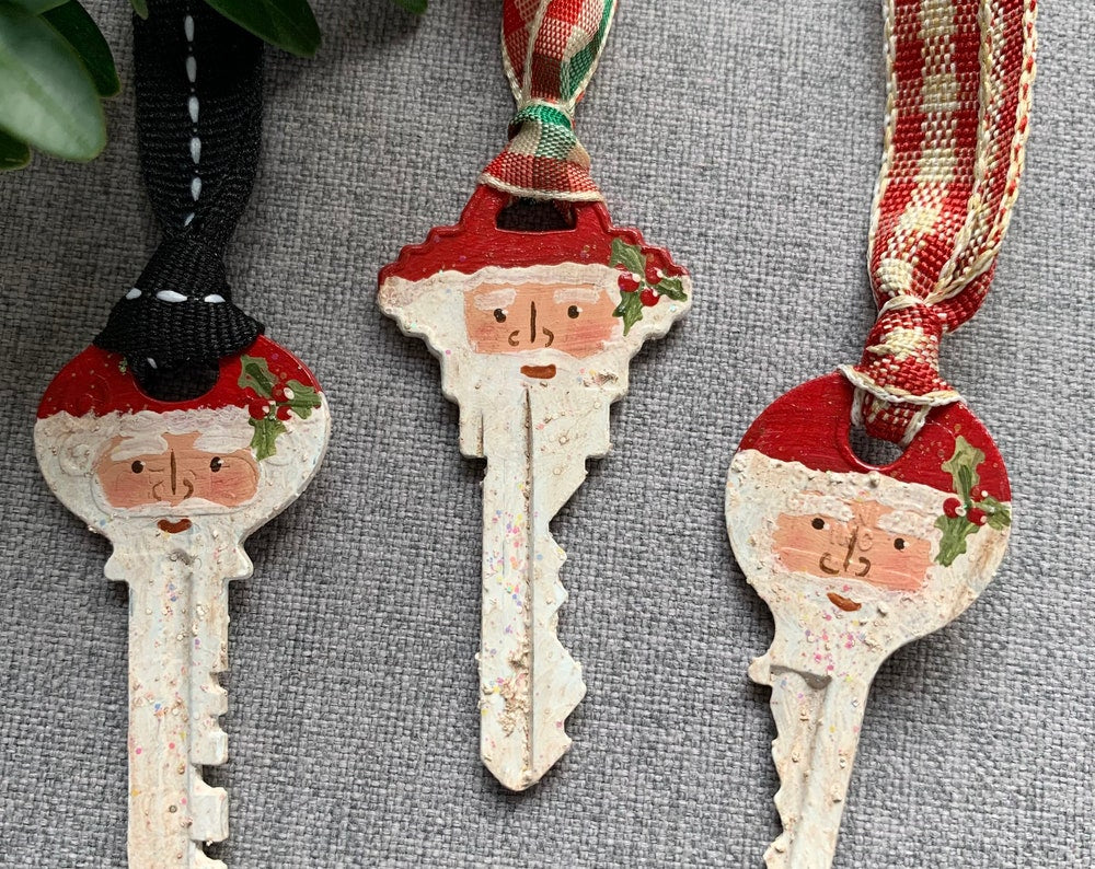 Santa Key Ornament