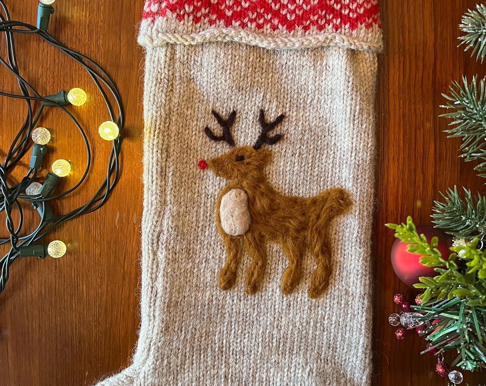 Large Handmade Christmas Stocking